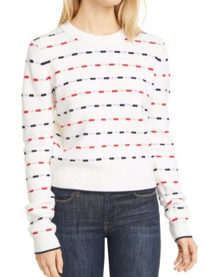 LA LIGNE Jacquard Stripe Wool Sweater